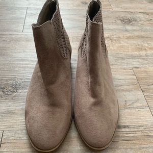 Tan booties size 8